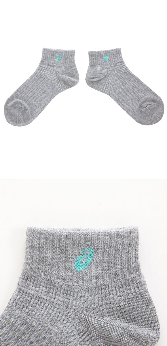 アシックス ASICS キッズ ソックス 靴下 スニーカー丈 3足組 抗菌防臭 カラー ジュニア スクール 19-21cm 22-24cm