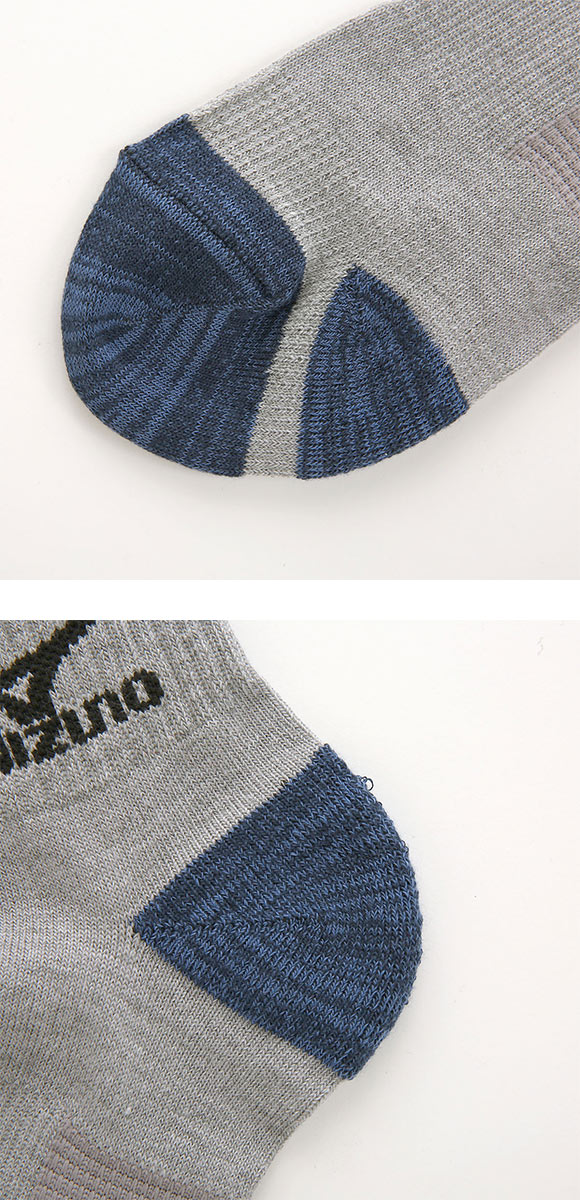 ミズノ MIZUNO RUN&WALK ソックス 靴下 ショート丈 3足組 メンズ 足底パイル サポート 24-26cm 26-28cm