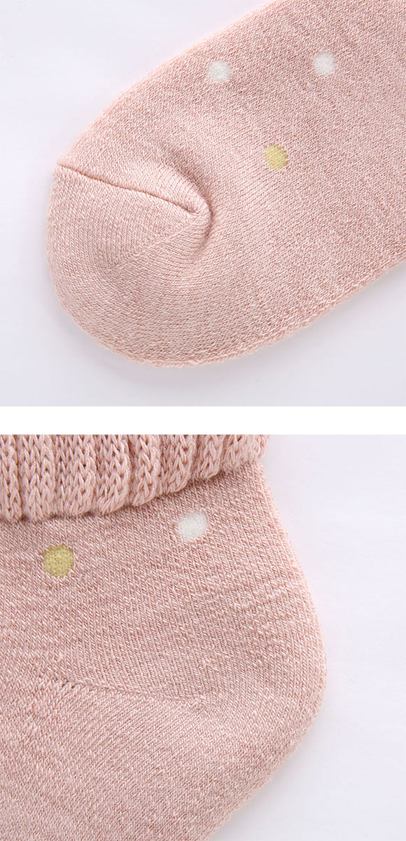 はくらく クルー丈 ソックス あったか 厚地クッション パイル 吸湿発熱 保温 お家用 靴下 レディース