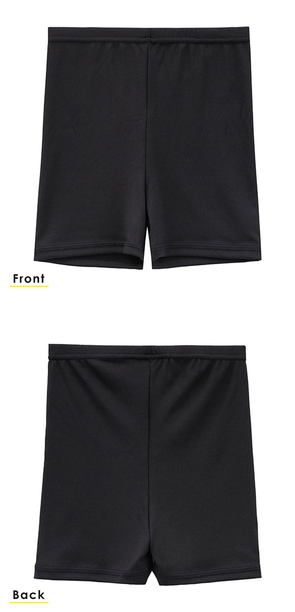 くろぱん さらさらDRY キッズ オーバーパンツ ショート丈 吸水速乾 インナー スポーツ 学校 ジュニア 女の子 105-165 KUROPAN