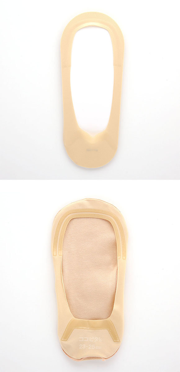 脱げないココピタ フットカバー 超浅め パンプス 履き口シームレス 足底綿混 ソックス 靴下 23-25cm レディース KOKOPITA