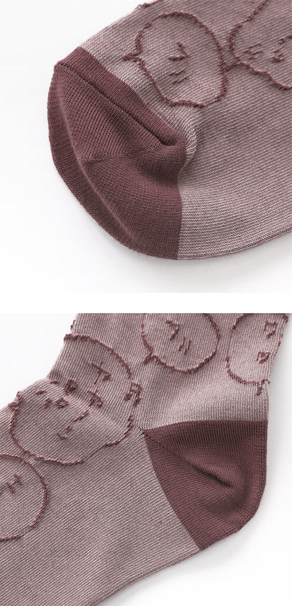 ちいかわ クルー丈ソックス フロート刺繍 レディース 靴下 ソックス 20-25cm