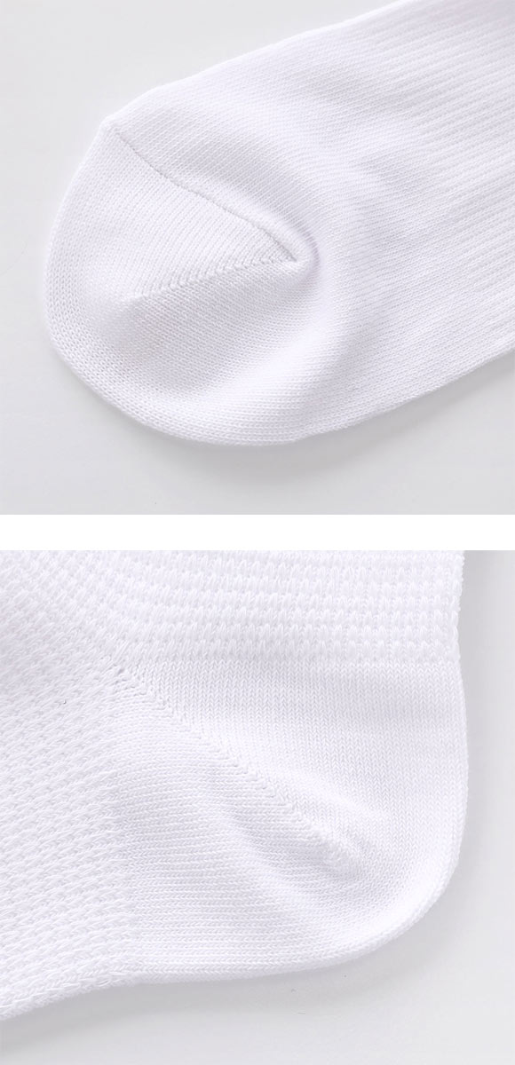 アシックス 無地 白ソックス 3足組 ASICS レディース