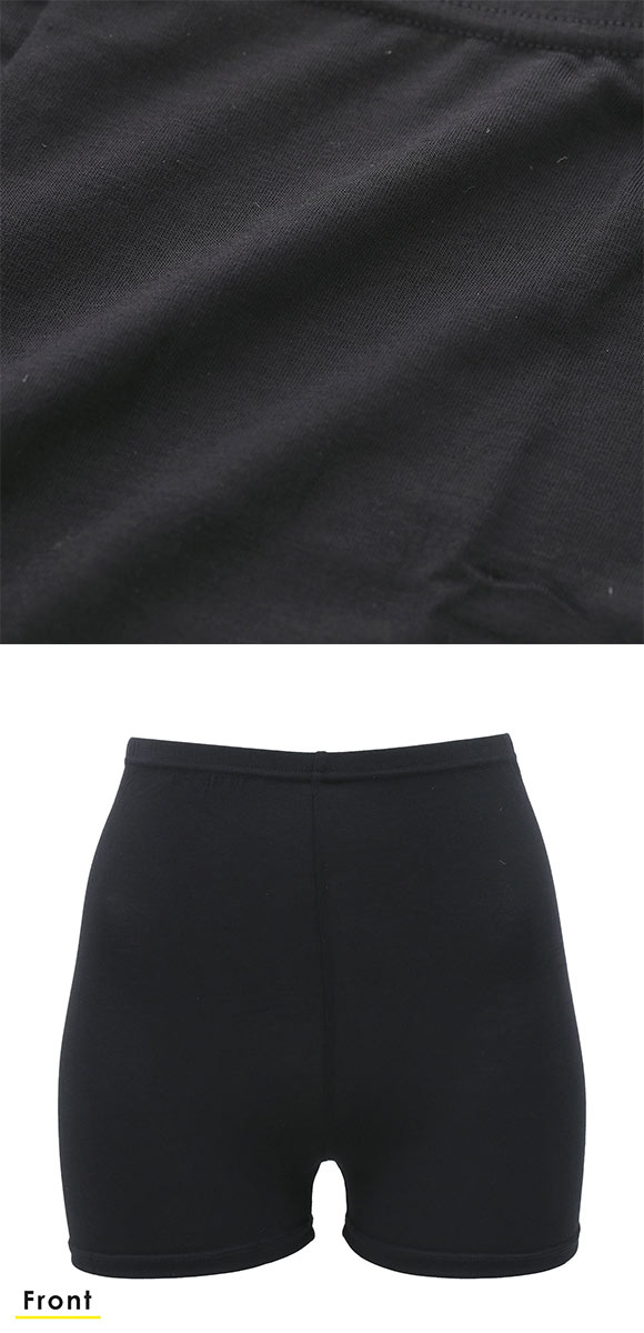 くろぱん とろ～りやわらかタッチ レディース オーバーパンツ マイクロミニ丈 モダール 学校 学生 S-LL こっそり冷え対策 okamoto