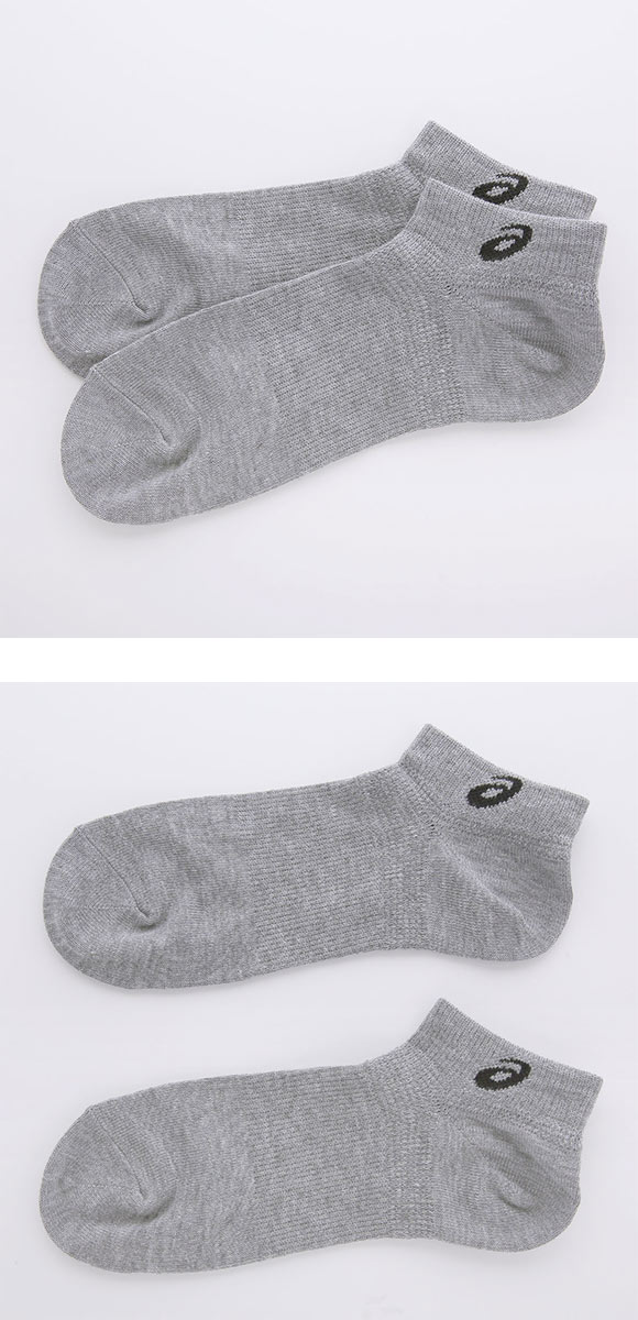 アシックス 無地 異色アソートソックス 3足組 7.5cm丈 ASICS メンズ