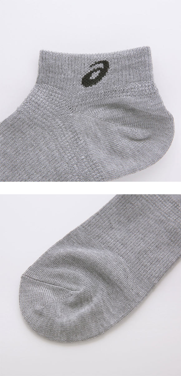 アシックス 無地 異色アソートソックス 3足組 7.5cm丈 ASICS メンズ