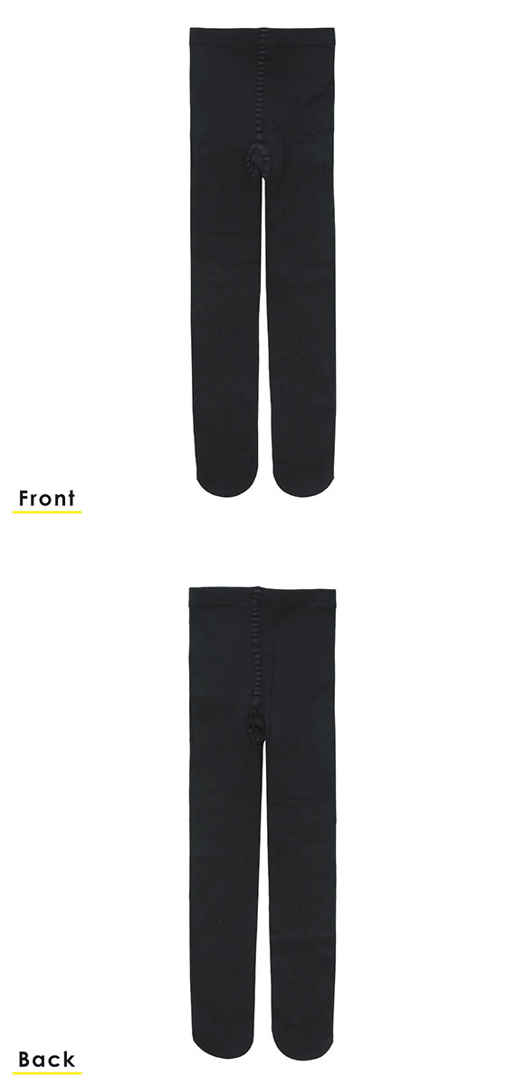 くろぱん 綿混裏起毛タイツ キッズ あったか 吸湿発熱 おなからくらく ジュニア 女の子 スクール 学校 学生 KUROPAN okamoto