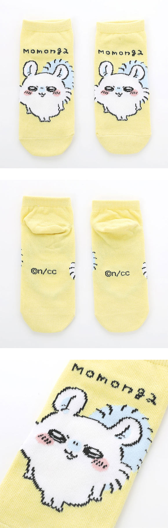 ちいかわ ソックス スニーカー丈 モモンガ レディース 靴下 キャラソックス 23-25cm