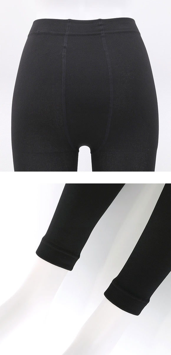 冬レギンス 160デニール 10分丈 裏起毛 ふんわりあたたか レディース S-M M-L JM-L JJM-L 大きいサイズ okamoto