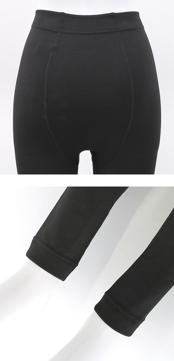 冬レギンス 240デニール 10分丈 裏起毛 ふんわりあたたか レディース M-L JM-L JJM-L 大きいサイズ okamoto