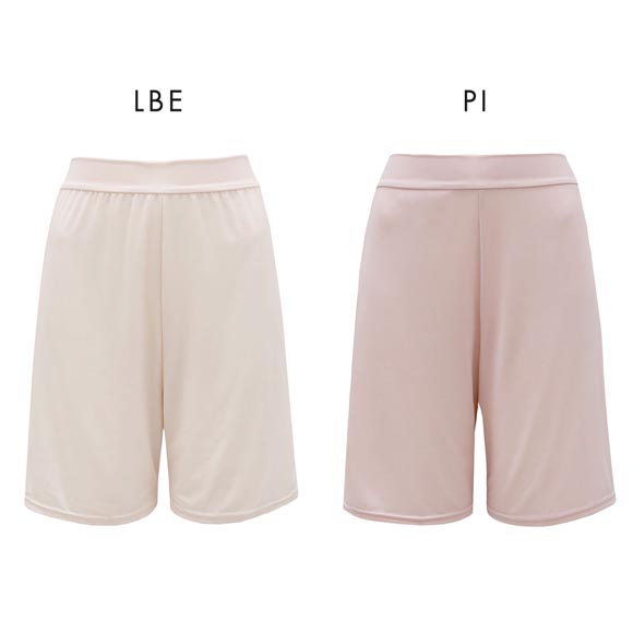 プラチナモア ペチコートレギンス 5分丈 ひんやり冷感キープ 吸水速乾 透け防止 おなかゆったり ML レディース 夏 okamoto