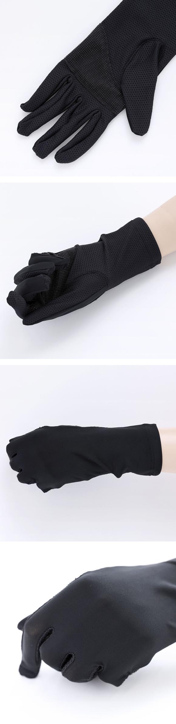 プラチナモア アームカバー ショート丈 ひんやり冷感キープ 吸水速乾 UVカット 手袋タイプ 夏 日焼け対策 レディース okamoto