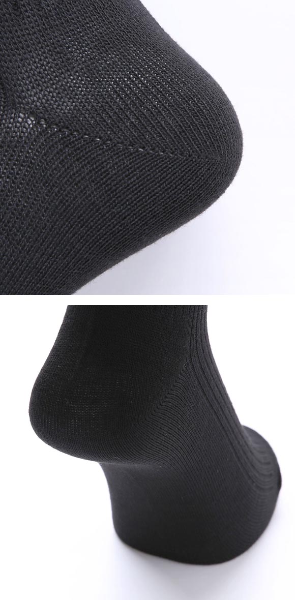 靴下研究所 ニオイ知らず ソックス 4足組 クルー丈 消臭 刺繍 黒 メンズ 靴下 24-26cm 26-28cm オカモト okamoto