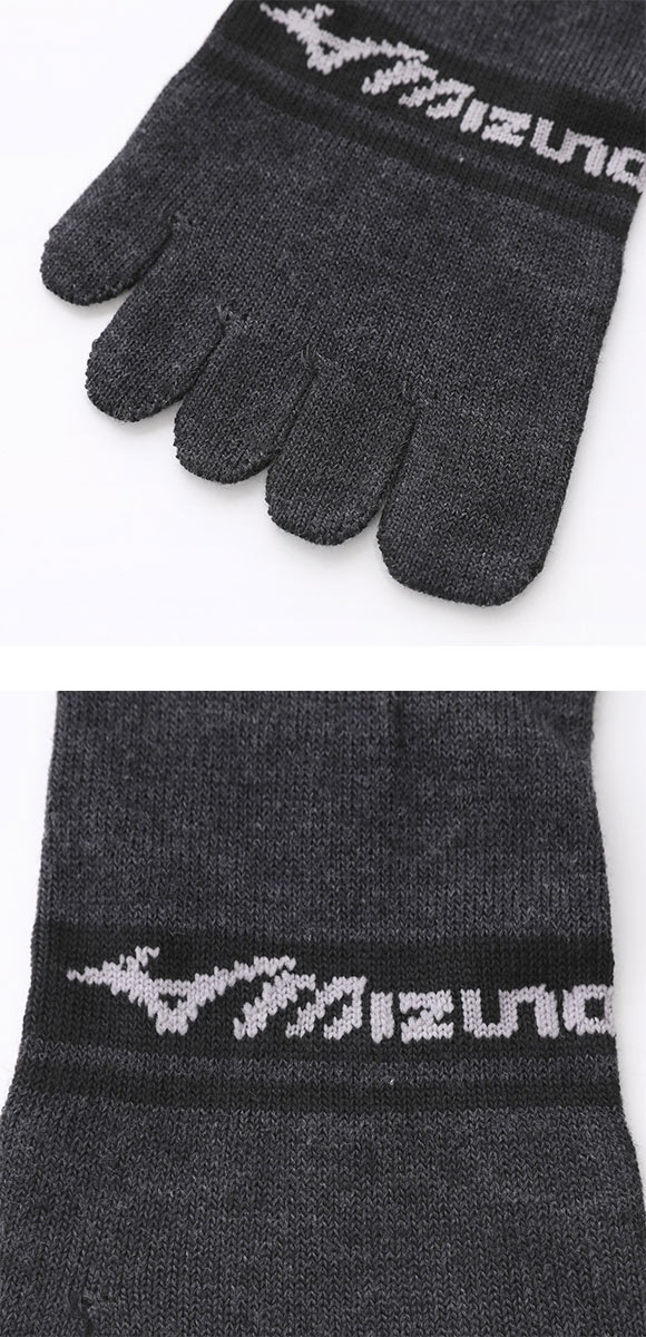 ミズノ 5本指ソックス ショート丈 3足セット ガチ丈夫 破れにくい メンズ スポーツ 24-26cm 26-28cm MIZUNO