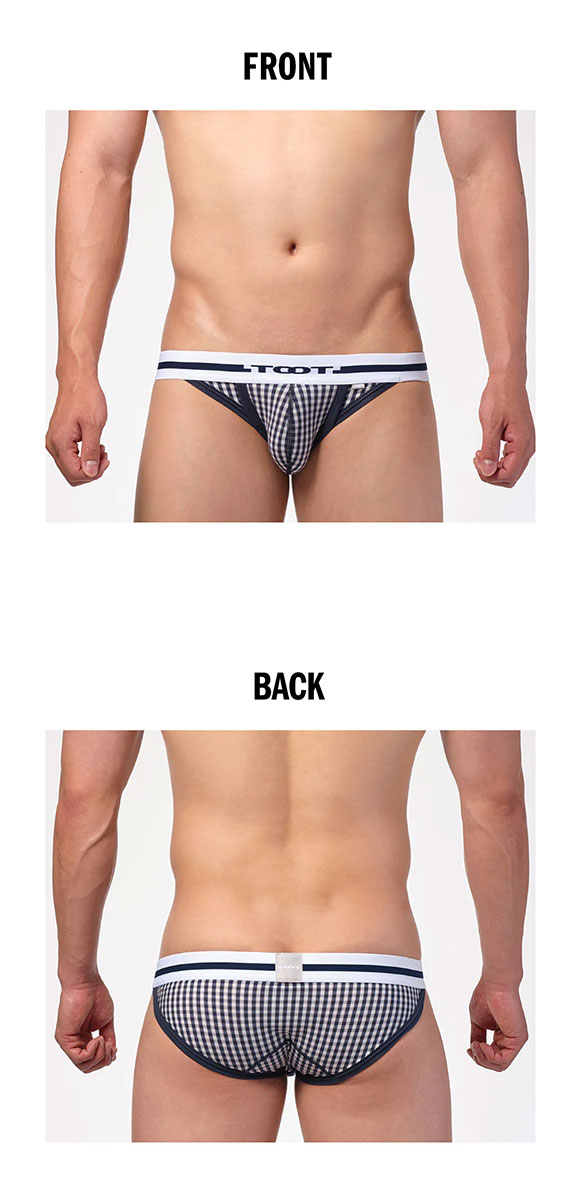 トゥート ギンガムチェック ビキニ III ビキニ フルバック メンズ 前閉じ 立体カップ ローライズ TOOT