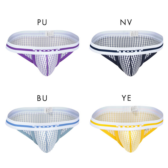 トゥート ギンガムチェック ビキニ III ビキニ フルバック メンズ 前閉じ 立体カップ ローライズ TOOT