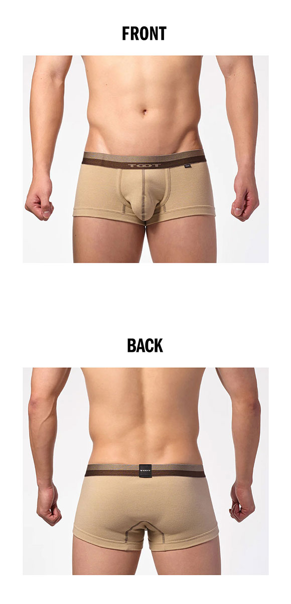 トゥート 無地 ボクサー 3レイヤーコットン ウォーム ボクサーパンツ ローライズ メンズ 前とじ CB25S406 立体カップ TOOT