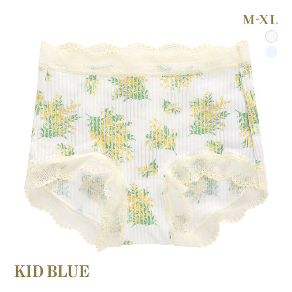 キッドブルー ミモザストライプ ショーツ ショートカルソン 深め ハイウエスト はきこみ深めショーツ KID BLUE