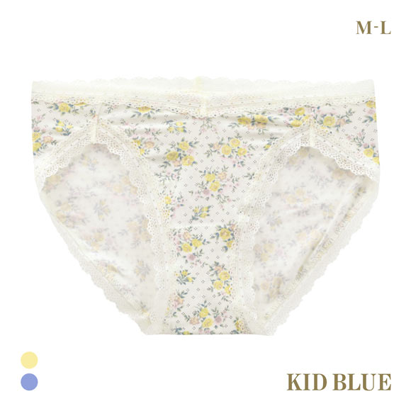 キッドブルー ピンドットフラワー ショーツ スタンダード ノーマルショーツ KID BLUE