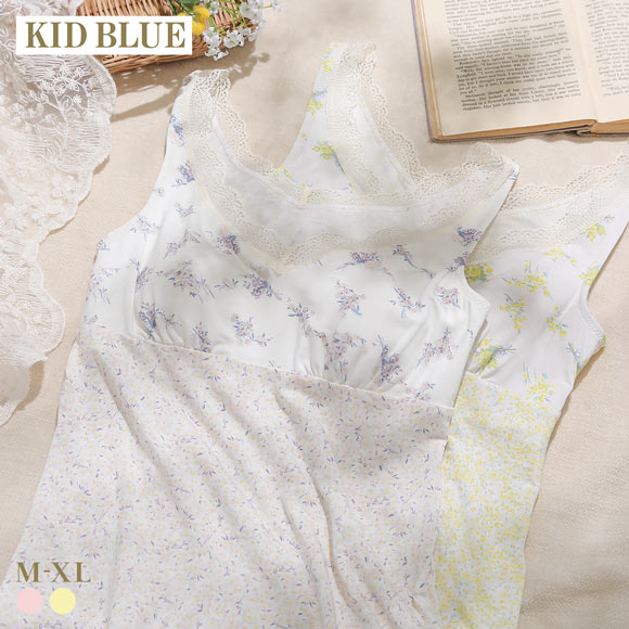 キッドブルー 26ブリティッシュブーケ カップ付き キャミソール レディース インナー KID BLUE