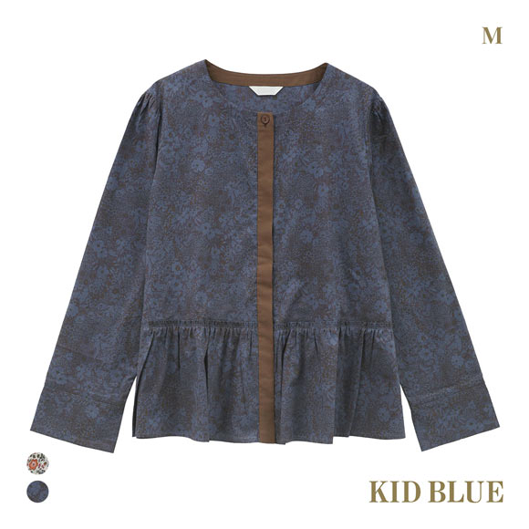 キッドブルー 25AW LIBERTYプリント 長袖 パジャマ トップス KID BLUE