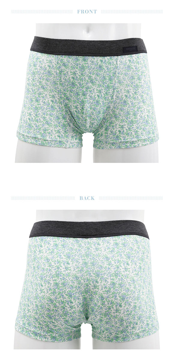 キッドブルー KID BLUE MENS ヴィンテージフラワ ボクサーパンツ 前とじ メンズ