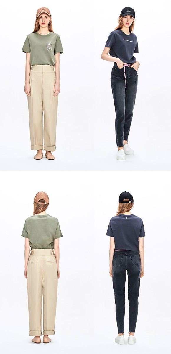 シーイーアンド Ce& BEAT WAVE Tシャツ 半袖 2枚セット レディース