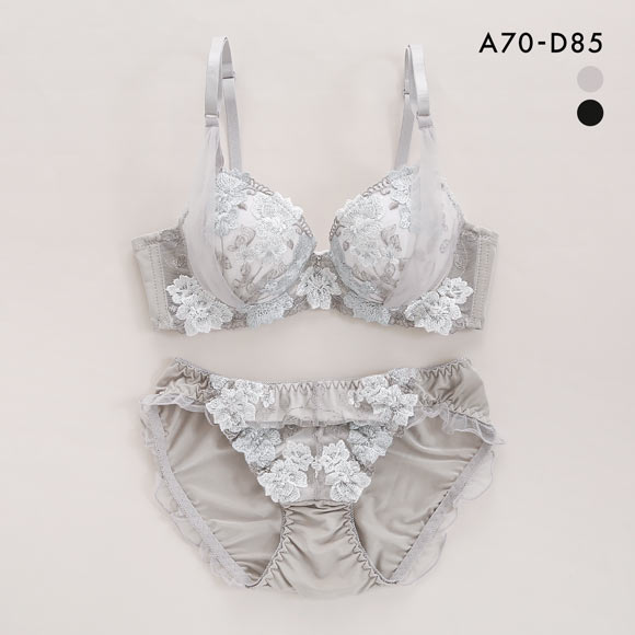 サンエイ 脇高 サイドロージー ブラセット ABCD 脇肉 はみ肉すっきり 脇寄せ ブラジャー ショーツ セット 美胸 谷間 丸胸 SANEI
