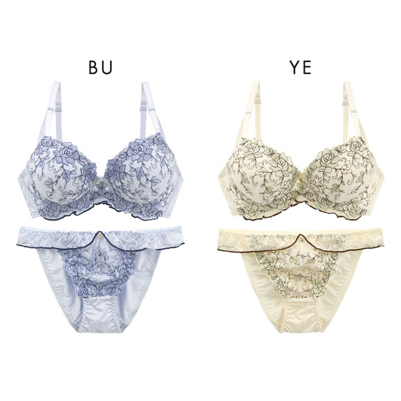 サンエイ 脇高 ルミエールローズ ブラセット ABCD 脇肉 はみ肉すっきり 脇寄せ ブラジャー ショーツ セット 美胸 谷間 丸胸 SANEI 大きいサイズ