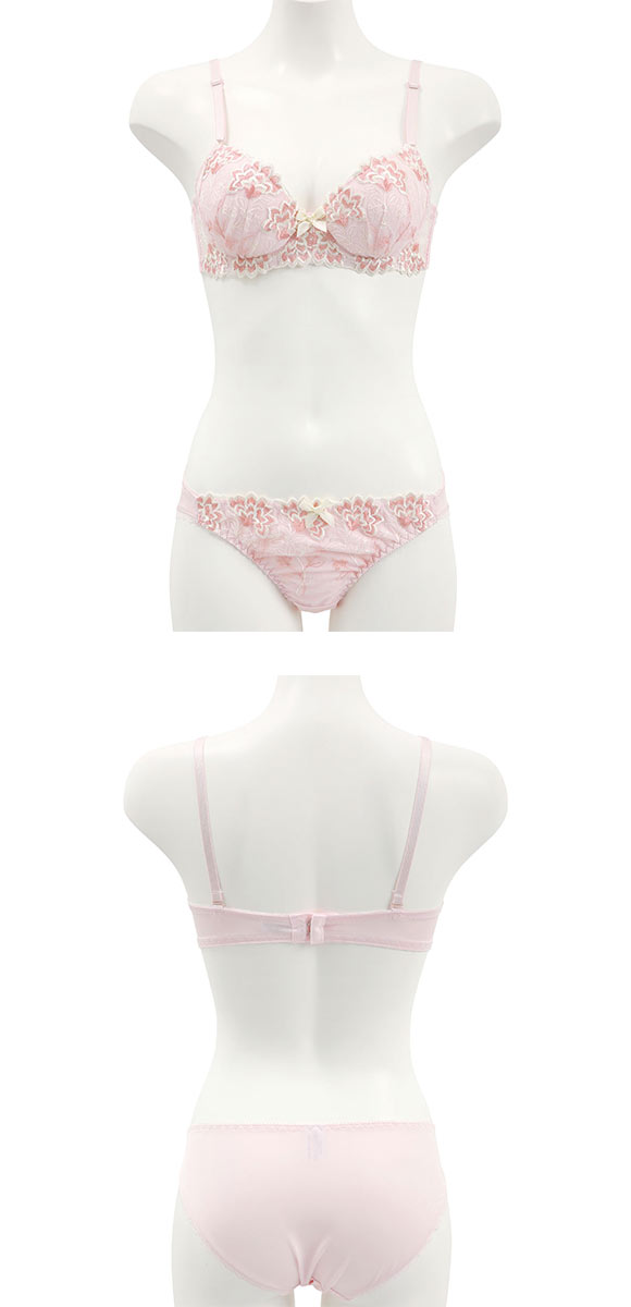 サンエイ キューティブロッサム ブラセット ABCD ブラジャー ショーツ セット 美胸 谷間 丸胸 SANEI 大きいサイズ