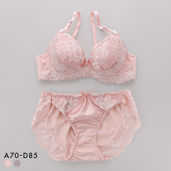 サンエイ アラベスクボタニカル ブラセット ABCD 脇肉 はみ肉すっきり 脇寄せ ブラジャー ショーツ セット 美胸 谷間 丸胸 SANEI