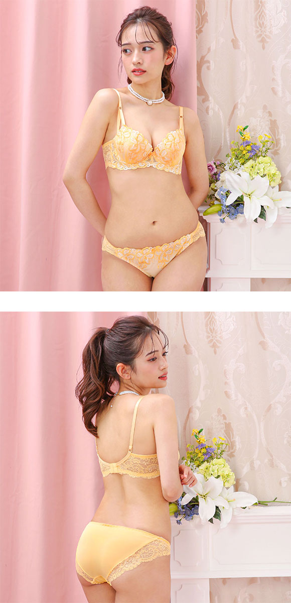 サンエイ 脇高 ツインフラワー ブラセット ABCD 脇肉 はみ肉すっきり 脇寄せ ブラジャー ショーツ セット 美胸 谷間 丸胸 SANEI