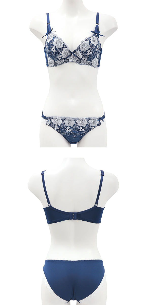 サンエイ 脇高 クラシカルレディローズ ブラセット ABCD 脇肉 はみ肉すっきり 脇寄せ ブラジャー ショーツ セット 美胸 谷間 丸胸 SANEI