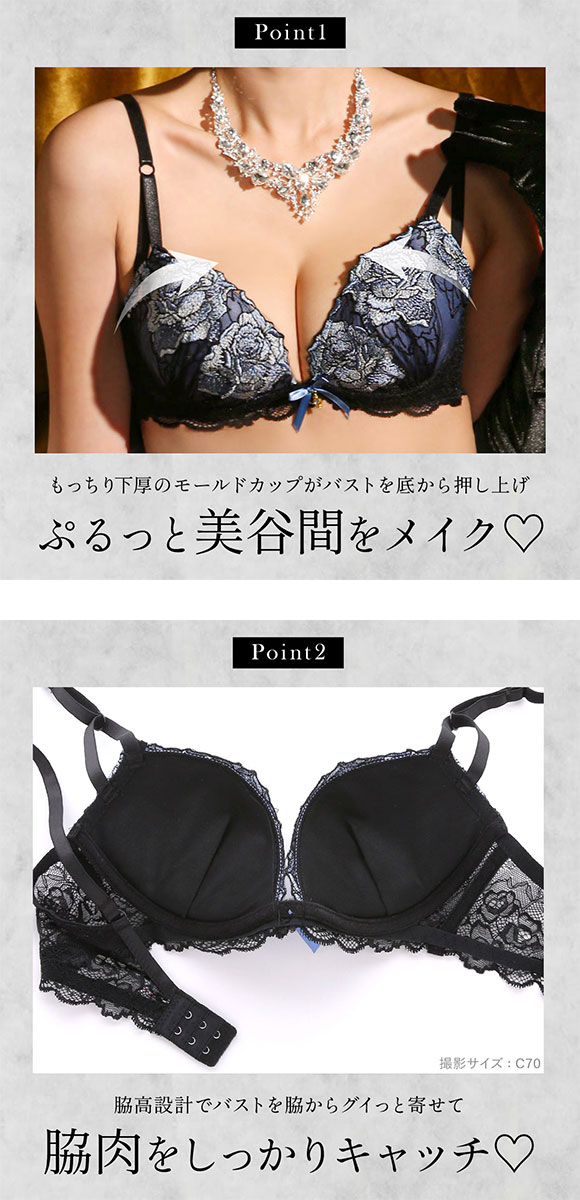 サンエイ 脇高 ダズリングローズ ブラセット ABCD 脇肉 はみ肉すっきり 脇寄せ ブラジャー ショーツ セット 美胸 谷間 丸胸 SANEI