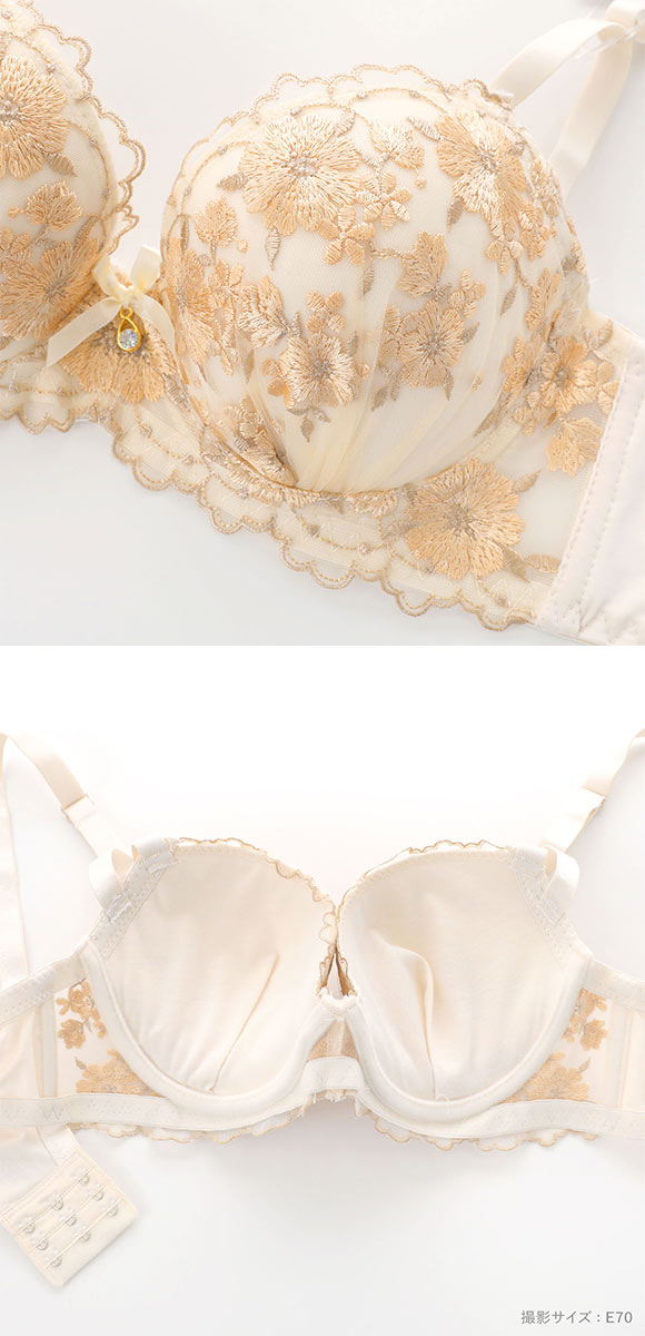 サンエイ 脇高 ブルーミングスケープ ブラセット EF 大きいサイズ グラマー 脇肉 はみ肉すっきり 脇寄せ ブラジャー ショーツ SANEI