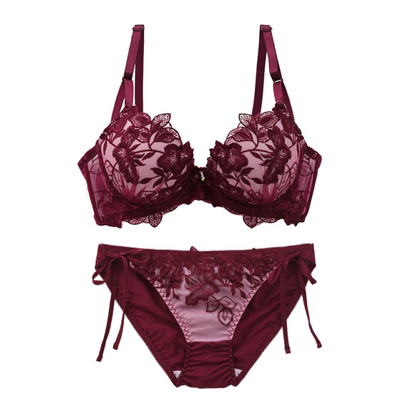 サンエイ 脇高 クラシカルフロレゾン ブラセット EF 大きいサイズ グラマー サイドリボンショーツ 横紐 脇肉 はみ肉すっきり 脇寄せ 美胸 育乳 丸胸 SANEI