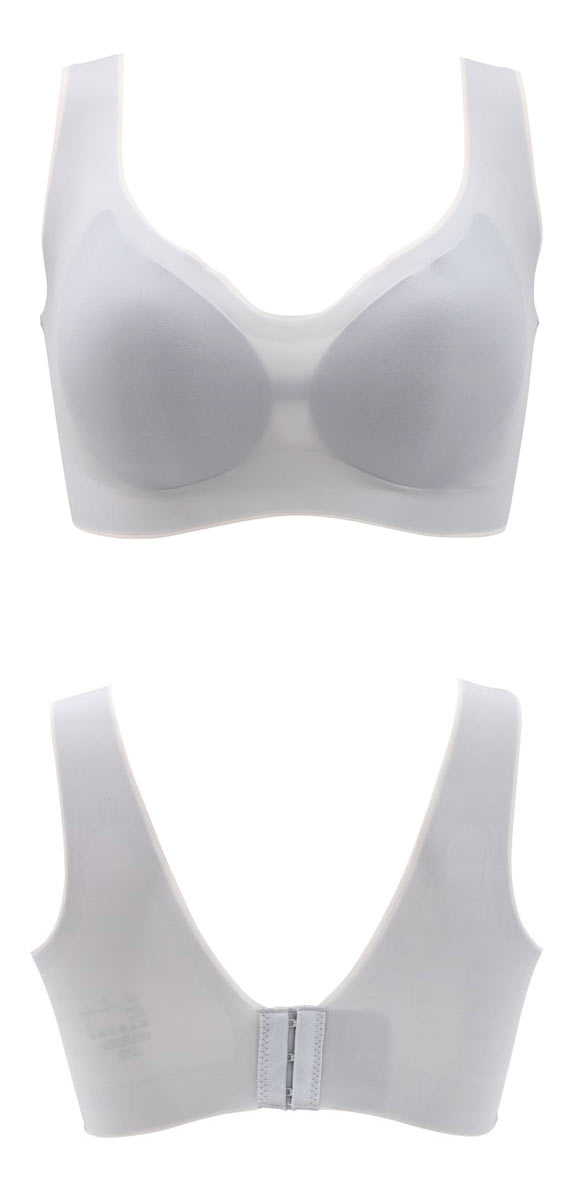 サンエイ なめらかFit レイヤード風 超薄ブラ 脇高 ノンワイヤー M L LL 脇肉 すっきり 脇寄せ まるで素肌 シームレス 敏感肌 SANEI