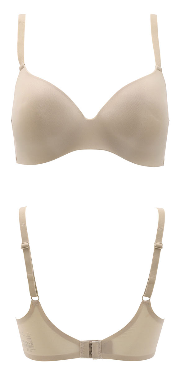 サンエイ なめらかFit 超薄シームレス ノンワイヤーブラジャー M L LL 脇肉 すっきり 脇寄せ まるで素肌 シームレス 敏感肌 SANEI