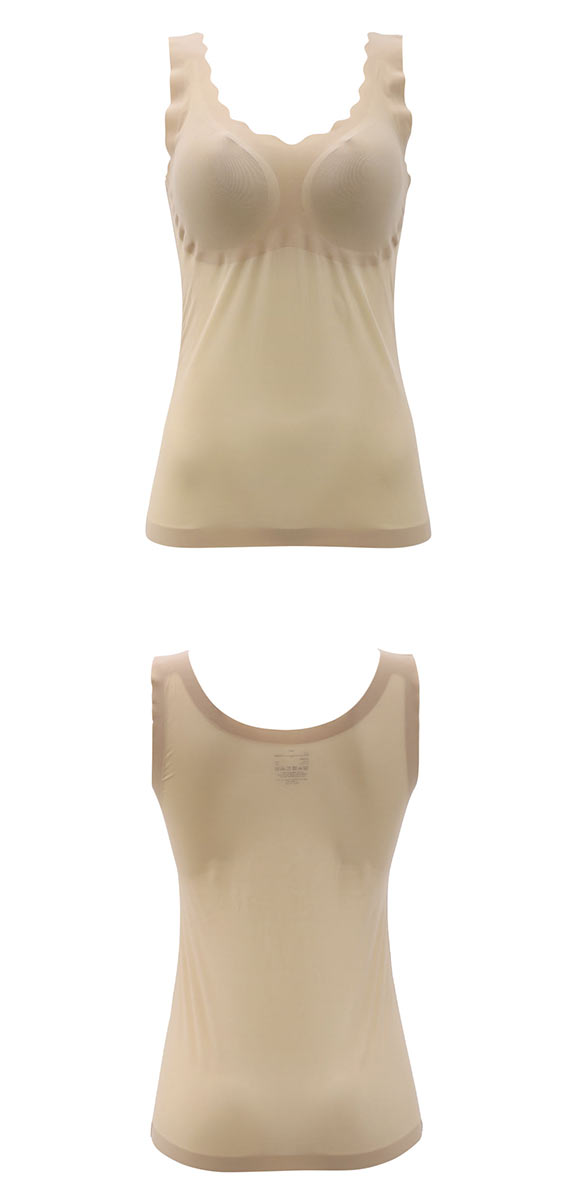 サンエイ なめらかFit 超薄シームレス ブラトップ M L LL タンクトップ ブラインナー カップ付き 脇肉 すっきり まるで素肌 SANEI