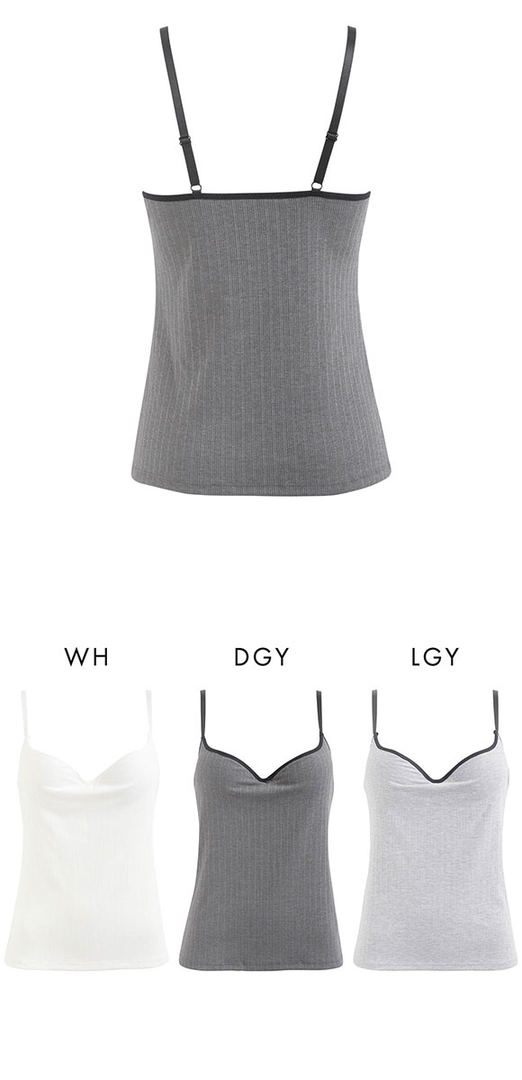 サンエイ 秒で盛れる ブラインナー ワイヤー入りブラキャミ 綿混リブ S-LL 激盛り 寄せ上げ 谷間 盛り ブラトップ インナー