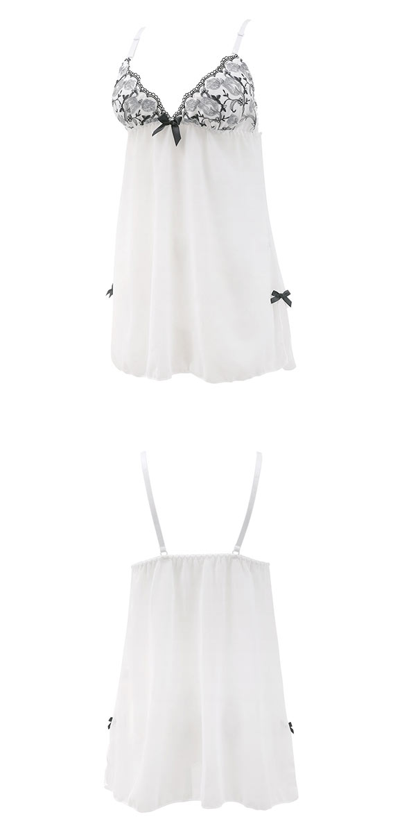 サンエイ グロッシーチューリップ  カップ付き スリップ＆ショーツ ランジェリー ベビードール キャミ 上下セット SANEI