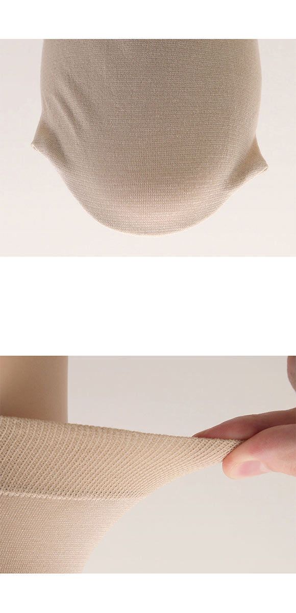 モア MORE 綿混 口ゴムゆったり ハイソックス 日本製 ストッキング