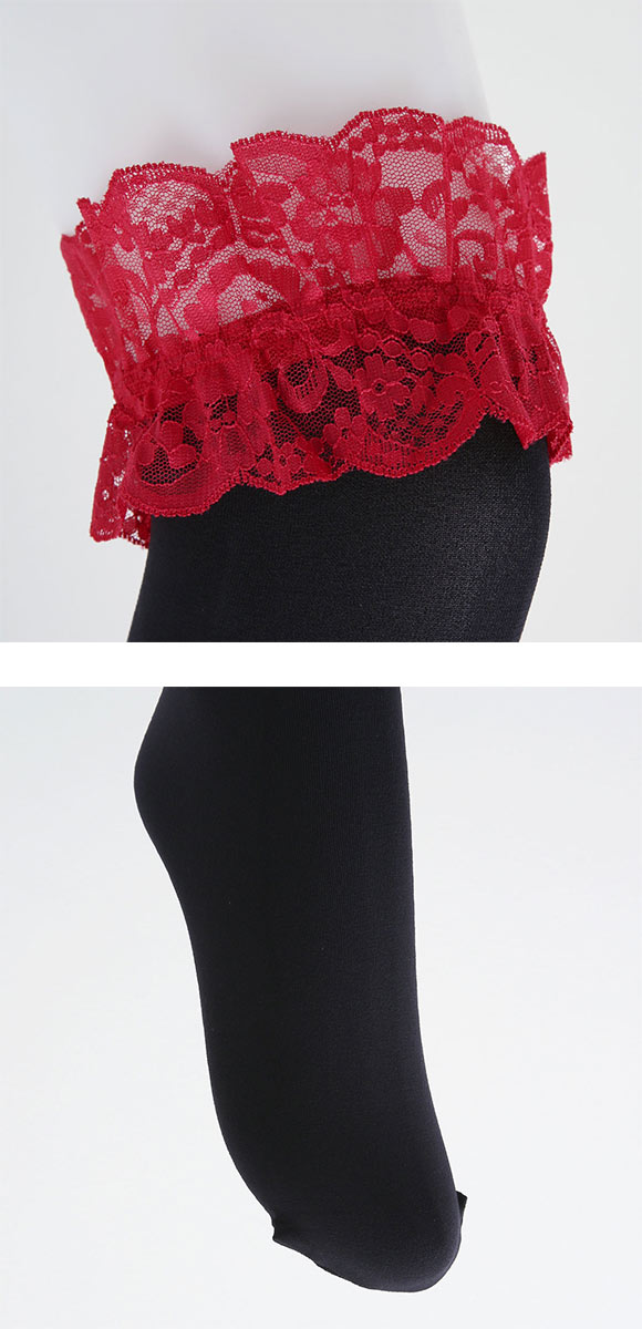 モア MORE 80デニール ガーターストッキング 日本製