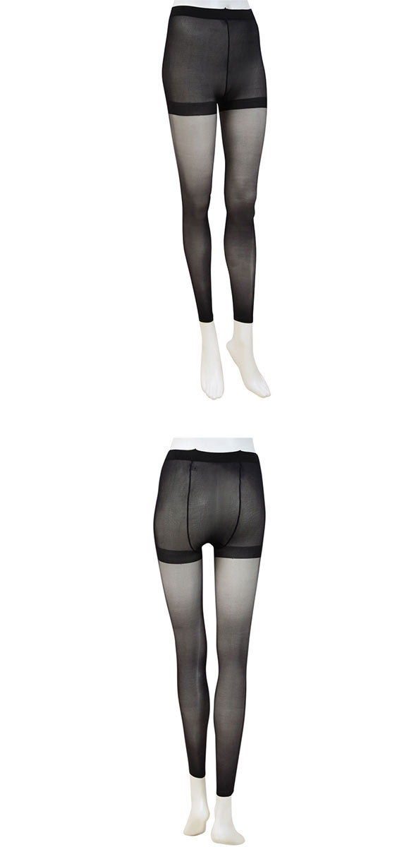 モア MORE 伝線しにくいレギンス 10分丈 日本製