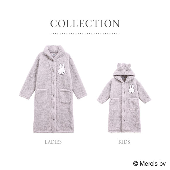 もふもふmiffy 着る毛布 ルームウェア 部屋着 ワンピース ロング もこもこ シープボア あったか 温活 ミッフィー ブルーミングフローラ