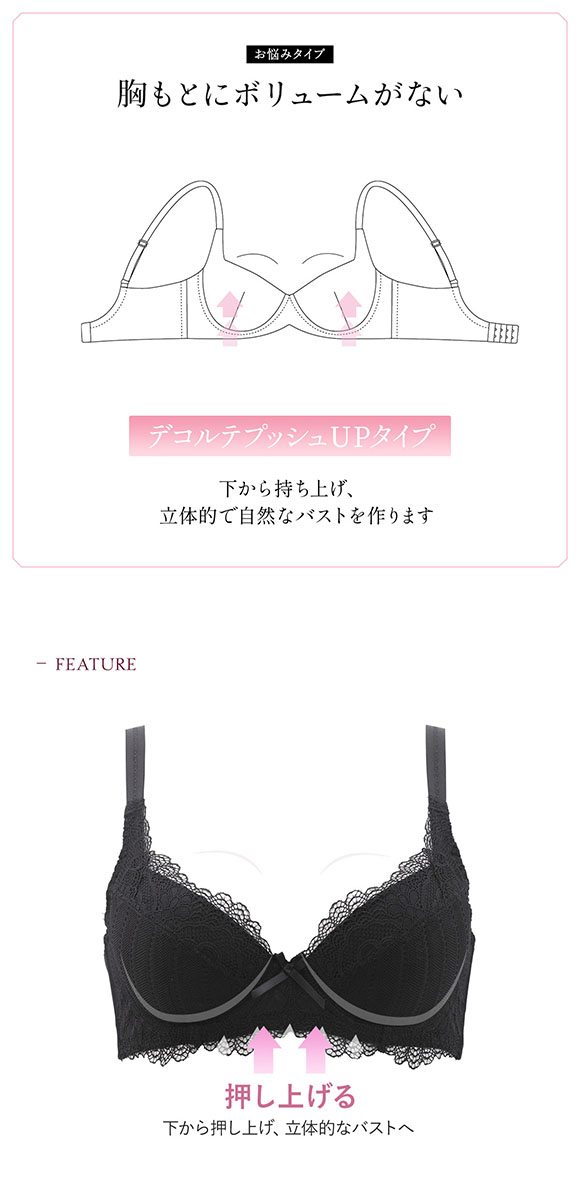 モードマリー Mode Marie 優しく包むブラ Lauraコレクション 3/4カップブラジャー 脇肉革命 大きいサイズ