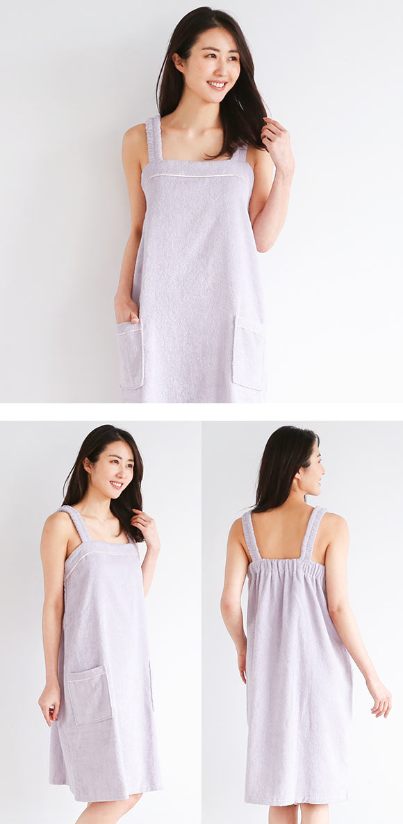 ルームウェア バスラップ 綿100％ 着るタオル バスタオル ワンピース バスローブ パイル 涼しい 夏 薄手 お風呂上り 汗