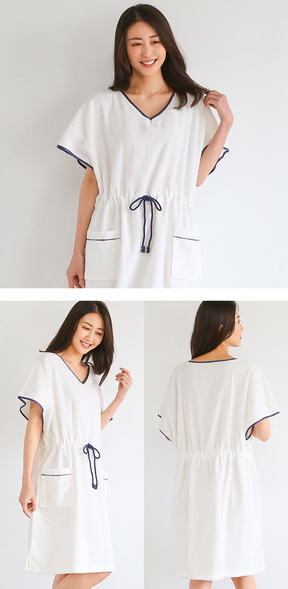 ルームウェア バスポンチョ 綿100％ 着るタオル バスタオル バスラップ バスローブ パイル 涼しい 夏 薄手 お風呂上り 汗