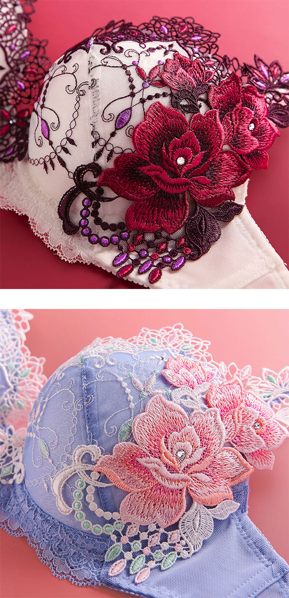 ヒミコ 002シリーズ HIMICOブラジャー 下着 レディース 勝負下着 セクシー 刺繍 ランジェリー ワイヤーブラ 大きいサイズ 白鳩
