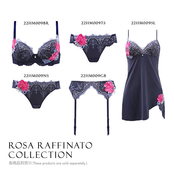HIMICO 端麗で愛らしい Rosa Raffinato スリップ ロングキャミソール ML 009series ランジェリー